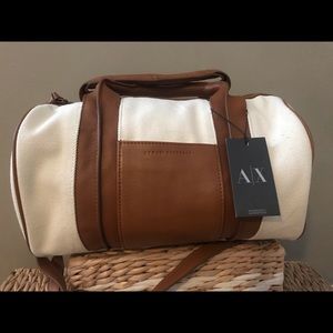 NWT NEW! Armani Exchange Duffel Travel Bag